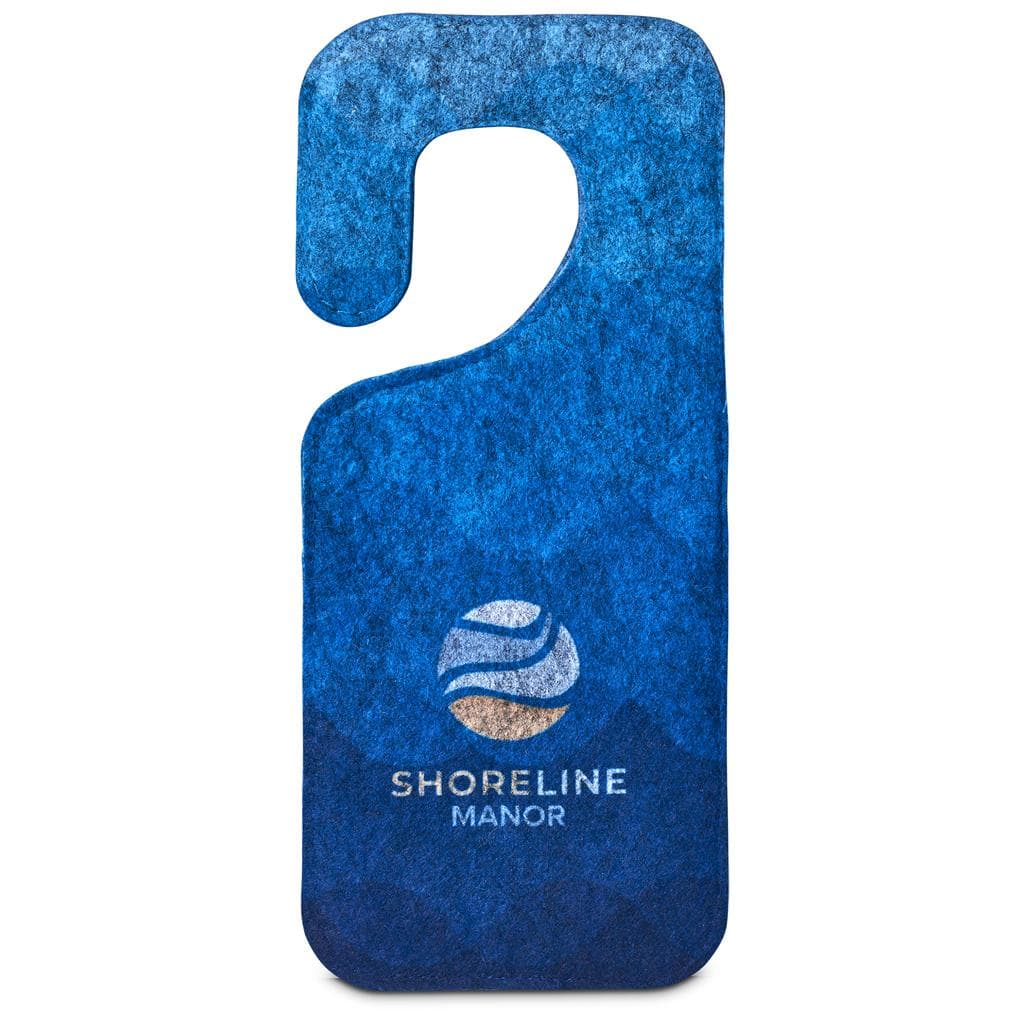Pre-Production Sample Hoppla Hangit RPET Felt Door Hanger