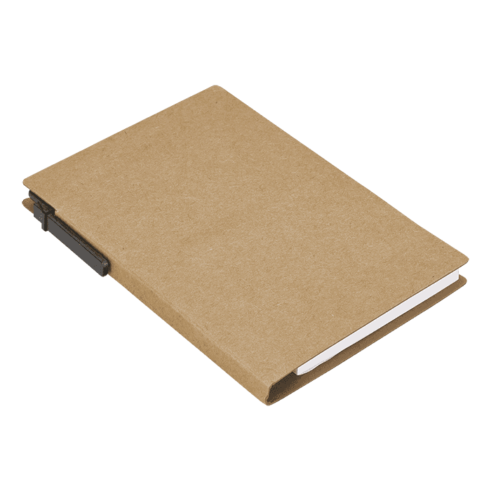Recycled Notebook with Pen and Flags