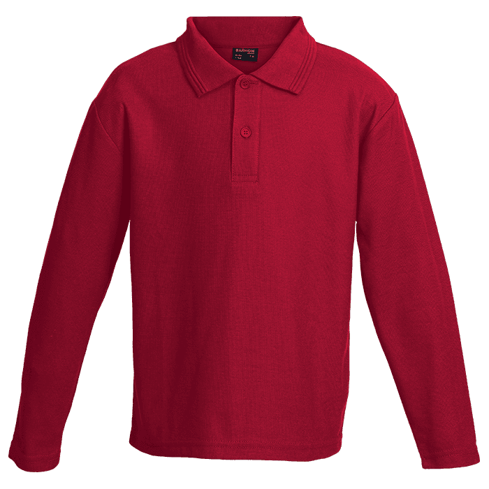 175g Pique Knit Long Sleeve Golfer Kiddies