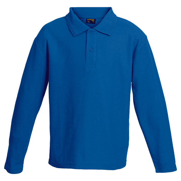 175g Pique Knit Long Sleeve Golfer Kiddies
