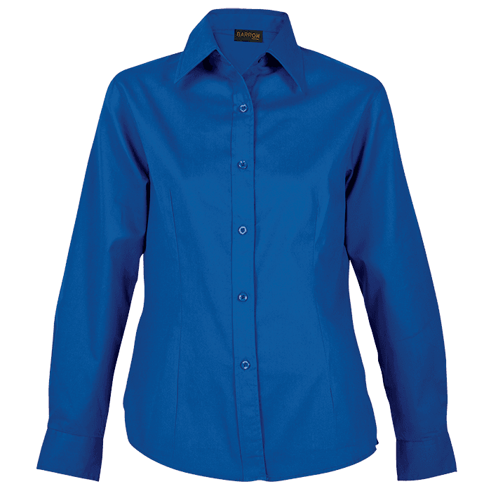 Brushed Cotton Twill Blouse Long Sleeve Ladies