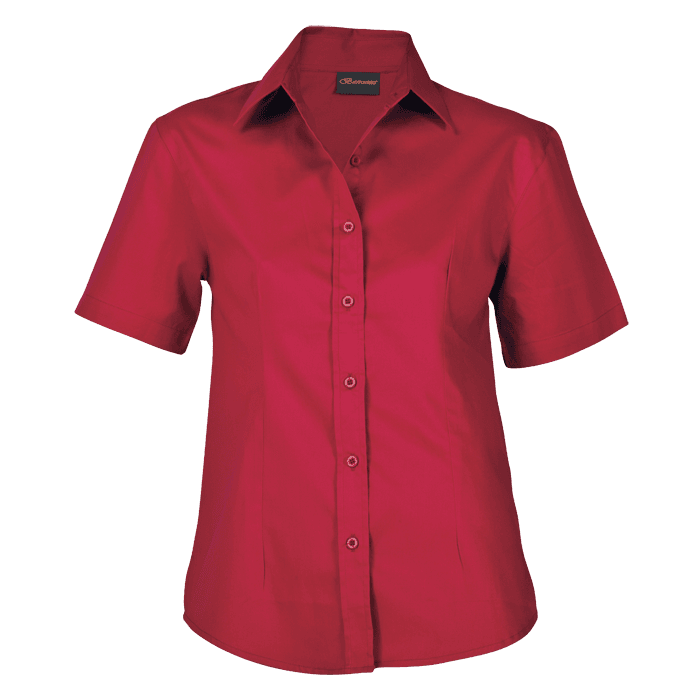 Brushed Cotton Twill Blouse Short Sleeve Ladies