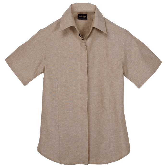 Oxford Blouse Short Sleeve Ladies