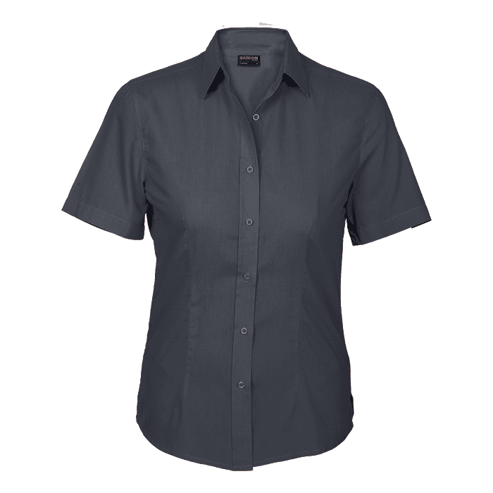 Basic Poly Cotton Blouse Short Sleeve Ladies