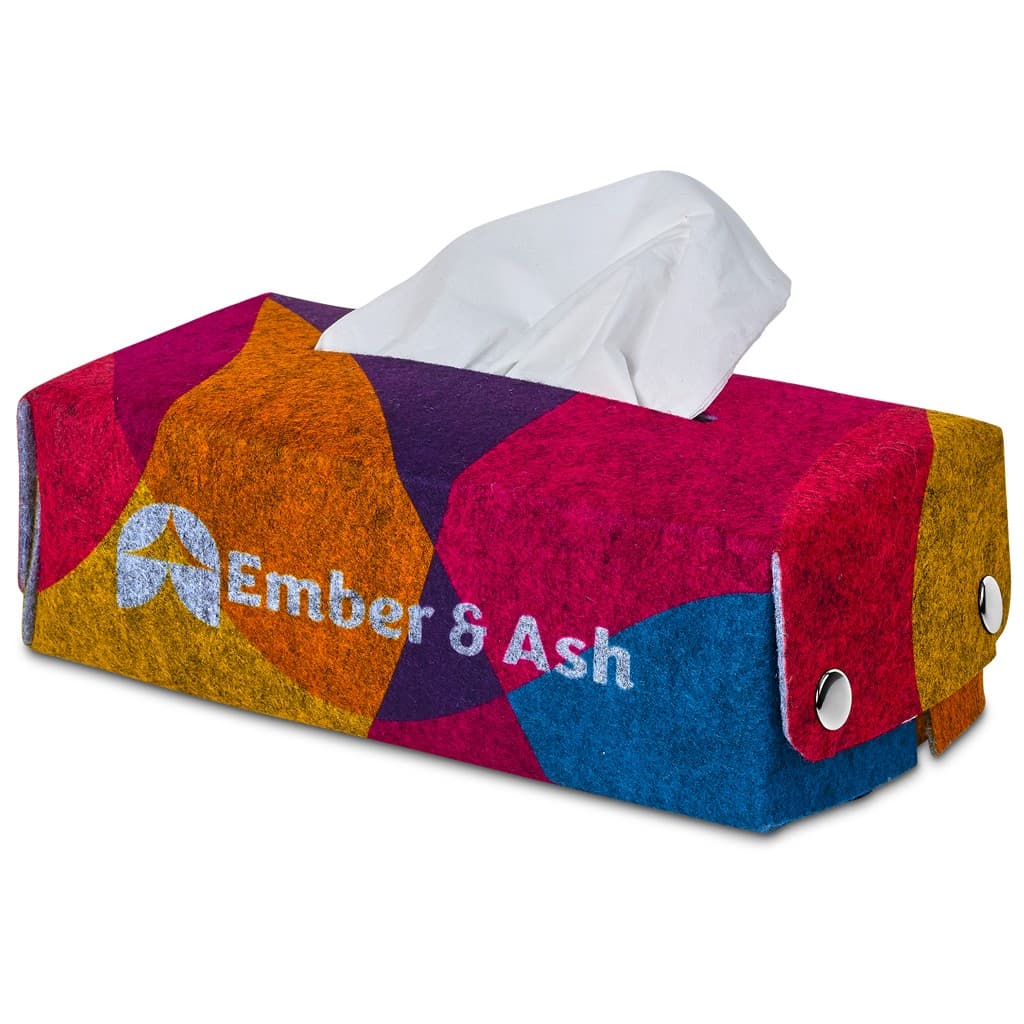 Pre-Production Sample Hoppla Revive RPET Felt Tissue Box Cover
